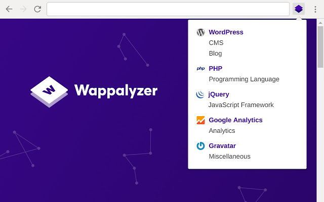 افزونه wapplyzer
